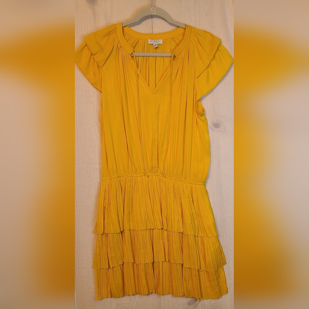 Anthropologie Current Air of Los Angeles Mini Marigold Tiered Dress M